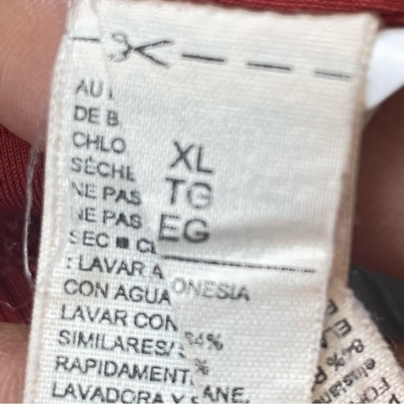 SWIMSUIT 2 PIECE SIZE XL ORANGE RIBBED WOMEN SWIMSUIT - Picture 12 of 13